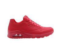 Skechers Uno Stand On Air Baskets Homme, Red Durabuck Mesh, 42 EU