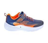 Skechers Baskets enfant garçon bleu Microspec - lacets, tige synthétique, semelle plate 34