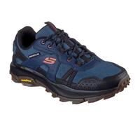 Skechers Baskets Equalizer 5.0 Trail Solix Creek pour Homme, Textile en Cuir Bleu Marine avec Bordure Noire, 46 EU