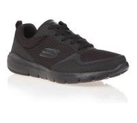 SKECHERS Baskets Flex Advantage 3.0 - Homme - Noir - Tige en tissu - Fermeture à lacets - Col et languette rembourrés 41