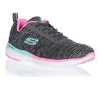 SKECHERS Baskets FLEX APPEAL 3.0- FAN CRAZE - Femme - Noir et vert menthe 36