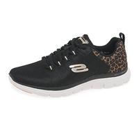 Skechers Baskets Flex Appeal 4.0-Wild Ballad pour Femme, Plomb Noir, 37 EU
