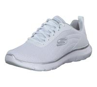 Skechers Femme Flex Appeal 5.0 Uptake, White Mesh/Silver Trim, 36 EU
