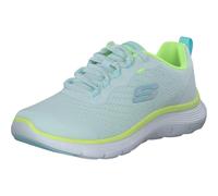 Skechers Baskets Flex Appeal 5.0 pour Femme, Bordure Multicolore en Maille Menthe, 36 EU
