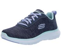 Skechers Baskets Flex Appeal 5.0 pour Femme, Nvmt = Bleu Marine Multicolore, 9 Wide