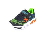 Skechers Baskets Flex-Glow Elite Vorlo pour garçon, Bordure synthétique Bleu Marine, 32 EU