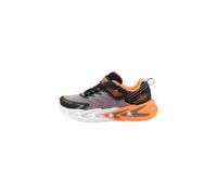 SKECHERS Baskets 'FLEX-GLOW ULTRA' gris clair / orange / noir, Taille 30