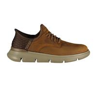 Skechers Chaussures slip-on Garza-Gervin – Cuir marron foncé, décontractées – 41 EU