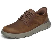Skechers Baskets homme Garza Duran Cuir synthétique Marron foncé 47,5 EU