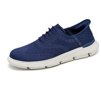 Skechers - Baskets Garza Palma - Homme (42 FR) (Bleu Marine)