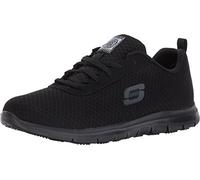 Skechers Baskets Ghenter Bronaughpour femme, Maille filetée noire, 2.5 UK