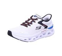 Skechers Baskets Glide-Step Altus Turn Out pour Homme, Maille Blanche Duraleather Multi Trim, 44 EU