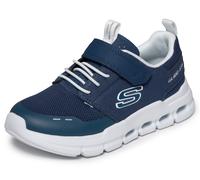 Skechers Glide-Step Flow Baskets Garçon Textile Bleu Marine/Synthétique/Bordure Blanche Pointure 46