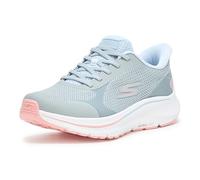 Skechers Baskets Go Run Consistent 2.0 Captiva pour Femme, Textile Gris avec Bordure Bleue, 37 EU