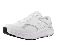 Skechers Baskets Go Run Consistent 2.0 pour Femme, Bordure argentée en Cuir Blanc, 37.5 EU