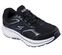 Skechers Baskets Go Run Consistent 2.0 pour Femme, Bordure métallique en Cuir Noir avec Bordure Blanche, 41 EU