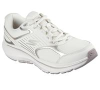 Skechers Baskets Go Run Consistent 2.0 pour Femme, Cuir Naturel avec Bordure dorée, 36 EU