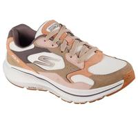 Skechers Baskets Go Run Consistent 2.0 Retro StrideSneaker pour Femme, Bordure en Daim Marron Clair, 38 EU
