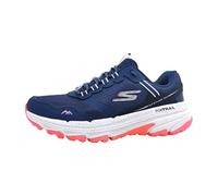 Skechers Femme GO Run Trail Altitude 2.0 Ravine, Bordure Rose en Cuir Bleu Marine, 35 EU