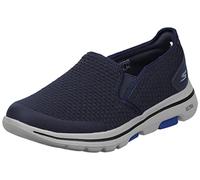 Skechers Homme Gowalk 5-Elastic Stretch Athletic Slip-on Casual Loafer Walking Shoe Basket, Bleu Marine, 45 EU X-Large