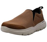 Skechers Baskets Go Walk Evolution Ultra-Impeccable pour homme, marron/noir, 12 X-Wide