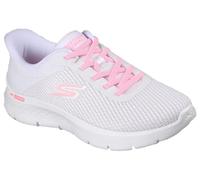 Skechers Baskets GO Walk Flex Carla pour Femme, Blanc et Rose, 37 EU