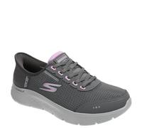 Skechers Femme Go Walk Flex Clear Creek Basket, Charcoal Textile/Lavender Trim, 38 EU