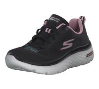 Skechers Baskets Go Walk Hyper Burst-Valar pour Femme, Bordure Rose en Textile Noir, 38 EU