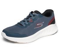 Skechers Baskets Go Walk Now VILIGENT pour Homme, Textile Ardoise/Bordure, 42 EU