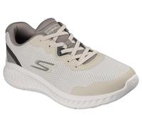 Skechers Baskets Go Walk Now VILIGENT pour Homme, Textile Blanc cassé/Bordure, Pointure 40
