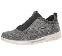 Skechers Baskets Go Walk Travel-Radiant Moon pour Femme, Noir/Blanc, 35 EU