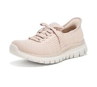 Skechers Baskets Graceful First Blush Mains Libres pour Femme, Tricot Taupe, 37.5 EU