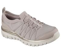 Skechers Baskets Graceful Purecrush pour Femme, Tricot Taupe doré, 38 EU