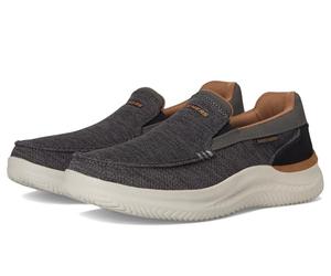 Skechers Baskets Hasting-Marco pour Homme, Gris/Noir, 41 EU, Gris Noir, 41.5 EU