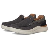 Skechers Baskets Hasting-Marco pour Homme, Noir/Gris, 47.5 EU