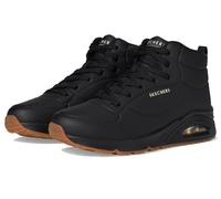 Skechers Baskets Hautes Uno-Stand pour Femme, Noir/Noir, 36 EU