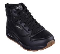 Skechers Baskets Hautes Uno-Stand pour Femme, Noir/Noir, 36 EU