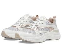 Skechers Baskets Hazel-Metallic Soiree pour Femme, Blanc/doré, 35.5 EU
