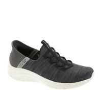 Skechers Ultra Flex 3.0 Right Away Mocassins à Enfiler Mains Libres pour Homme, Noir, Gris, Blanc., 11 UK Wide