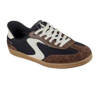 Skechers Chaussures Hotshot Everyday Ease – bordure en nylon noir et cuir marron – Femme 40 EU
