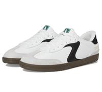 Skechers Baskets Hotshot Relegate pour homme – Bordure noire en daim Duraleather blanc – 41 EU