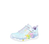 Skechers Baskets Hugs N SNUGS pour Fille, en synthétique/Textile/Bordure Multiple, Bleu, Pointure 42