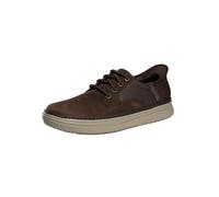 Skechers Baskets Hyland Radley pour Homme, Cuir Cacao, 41 EU