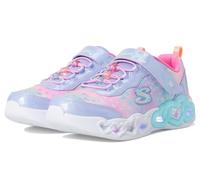 Skechers Baskets Infinite Heart Lights pour fille, Lavande/multicolore, 13.5 Little Kid