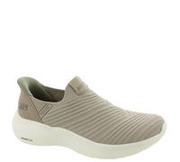 Skechers Baskets Infinity à Enfiler Mains Libres pour Femme, Taupe, 41 EU