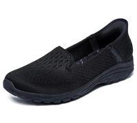 Skechers Baskets femme Reggae Fest 2.0 Guiding Light Maille filetée noire 40 EU