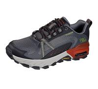 Skechers Homme Max Protect Chaussure de Marche, Cuir Anthracite synthétique avec Bordure Multiple, 41 EU