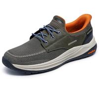 Skechers Baskets Meroe-Alden pour Homme, Vert Olive, 43 EU