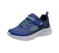 Skechers Baskets Microspec II Vovrix pour garçon, Bleu Marine, Noir, Vert Citron, 39 EU