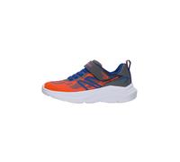 SKECHERS Baskets 'Microspec Velocity' bleu / bleu foncé / gris / orange, Taille 31